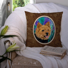 Load image into Gallery viewer, Norwich Terrier Throw Pillow - 14x14 Decorative Pillow – Art for Your Home &amp; Patio