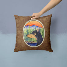 Load image into Gallery viewer, Manchester Terrier Throw Pillow - 14x14 Decorative Pillow – Art for Your Home &amp; Patio