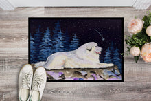 Load image into Gallery viewer, Starry Night Great Pyrenees Doormat - 24x36 Decorative Floor Mat – Indoor/Outdoor Rug with Artistic Flair Doormat