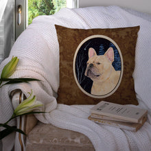 Load image into Gallery viewer, Starry Night French Bulldog Throw Pillow - 14x14 Decorative Pillow – Art for Your Home &amp; Patio