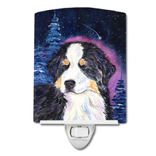 Load image into Gallery viewer, Starry Night Bernese Mountain Dog Ceramic Night Light SS8446CNL