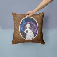 Load image into Gallery viewer, Starry Night Bernese Mountain Dog Throw Pillow - 14x14 Decorative Pillow – Art for Your Home &amp; Patio