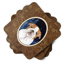 Load image into Gallery viewer, Starry Night English Bulldog Coasters - Set of 4 Lightweight Foam, Absorbent Drink Coasters