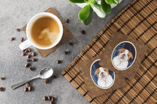 Load image into Gallery viewer, Starry Night English Bulldog Coasters - Set of 4 Lightweight Foam, Absorbent Drink Coasters