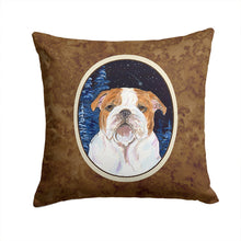 Load image into Gallery viewer, Starry Night English Bulldog Throw Pillow - 14x14 Decorative Pillow – Art for Your Home &amp; Patio