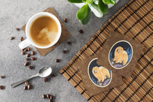 Load image into Gallery viewer, Starry Night Chow Chow Coasters - Set of 4 Lightweight Foam, Absorbent Drink Coasters