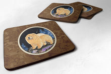 Load image into Gallery viewer, Starry Night Chow Chow Coasters - Set of 4 Lightweight Foam, Absorbent Drink Coasters