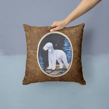 Load image into Gallery viewer, Starry Night Bedlington Terrier Throw Pillow - 14x14 Decorative Pillow – Art for Your Home &amp; Patio