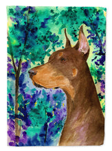 Load image into Gallery viewer, Doberman Flag Canvas House Size