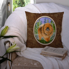 Load image into Gallery viewer, Pomeranian Throw Pillow - 14x14 Decorative Pillow – Art for Your Home &amp; Patio