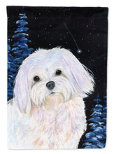 Load image into Gallery viewer, Starry Night Maltese Garden Flag - Outdoor Decorative Yard Flag