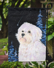 Load image into Gallery viewer, Starry Night Maltese Garden Flag - Outdoor Decorative Yard Flag