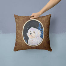 Load image into Gallery viewer, Starry Night Maltese Throw Pillow - 14x14 Decorative Pillow – Art for Your Home &amp; Patio