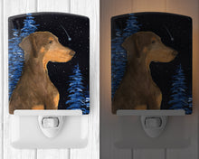 Load image into Gallery viewer, Starry Night Doberman Ceramic Night Light SS8462CNL