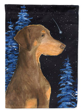 Load image into Gallery viewer, Starry Night Doberman Garden Flag - Outdoor Decorative Yard Flag