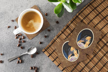 Load image into Gallery viewer, Starry Night Welsh Terrier Coasters - Set of 4 Lightweight Foam, Absorbent Drink Coasters