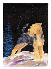 Load image into Gallery viewer, Starry Night Welsh Terrier Garden Flag - Outdoor Decorative Yard Flag