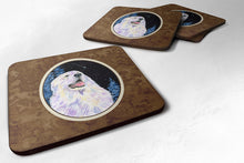 Load image into Gallery viewer, Starry Night Great Pyrenees Coasters - Set of 4 Lightweight Foam, Absorbent Drink Coasters