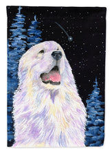 Load image into Gallery viewer, Starry Night Great Pyrenees Garden Flag - Outdoor Decorative Yard Flag