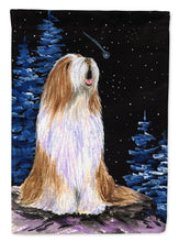 Load image into Gallery viewer, Starry Night Bearded Collie Flag Canvas House Size