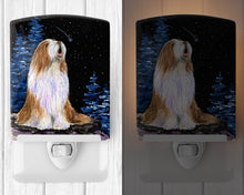 Load image into Gallery viewer, Starry Night Bearded Collie Ceramic Night Light SS8467CNL