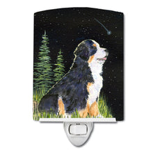 Load image into Gallery viewer, Starry Night Bernese Mountain Dog Ceramic Night Light SS8468CNL