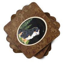 Load image into Gallery viewer, Starry Night Bernese Mountain Dog Coasters - Set of 4 Lightweight Foam, Absorbent Drink Coasters