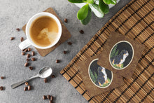 Load image into Gallery viewer, Starry Night Bernese Mountain Dog Coasters - Set of 4 Lightweight Foam, Absorbent Drink Coasters