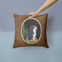 Load image into Gallery viewer, Starry Night Bernese Mountain Dog Throw Pillow - 14x14 Decorative Pillow – Art for Your Home &amp; Patio