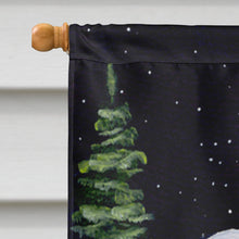 Load image into Gallery viewer, Starry Night Great Pyrenees Flag Canvas House Size