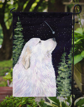 Load image into Gallery viewer, Starry Night Great Pyrenees Garden Flag - Outdoor Decorative Yard Flag