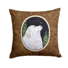 Load image into Gallery viewer, Starry Night Great Pyrenees Throw Pillow - 14x14 Decorative Pillow – Art for Your Home &amp; Patio