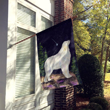 Load image into Gallery viewer, Starry Night Great Pyrenees Flag Canvas House Size