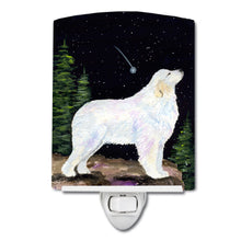 Load image into Gallery viewer, Starry Night Great Pyrenees Ceramic Night Light SS8471CNL