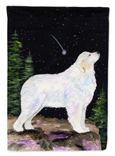 Load image into Gallery viewer, Starry Night Great Pyrenees Garden Flag - Outdoor Decorative Yard Flag