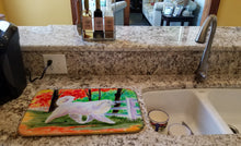 Load image into Gallery viewer, Great Pyrenees Dish Drying Mat – Absorbent, Artistic Kitchen Essentials SS8472DDM