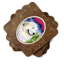 Load image into Gallery viewer, Great Pyrenees Coasters - Set of 4 Lightweight Foam, Absorbent Drink Coasters