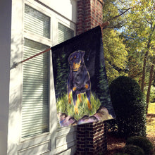 Load image into Gallery viewer, Starry Night Rottweiler Flag Canvas House Size