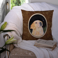 Load image into Gallery viewer, Starry Night Golden Retriever Throw Pillow - 14x14 Decorative Pillow – Art for Your Home &amp; Patio