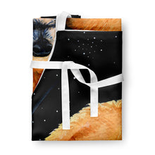 Load image into Gallery viewer, Starry Night Pomeranian Apron – Artist-Designed Kitchen, BBQ &amp; Craft Apron