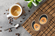 Load image into Gallery viewer, Starry Night Pomeranian Coasters - Set of 4 Lightweight Foam, Absorbent Drink Coasters