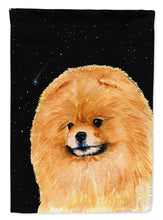 Load image into Gallery viewer, Starry Night Pomeranian Garden Flag - Outdoor Decorative Yard Flag