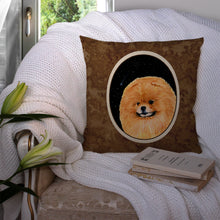 Load image into Gallery viewer, Starry Night Pomeranian Throw Pillow - 14x14 Decorative Pillow – Art for Your Home &amp; Patio