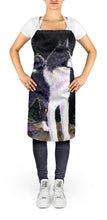 Load image into Gallery viewer, Starry Night Karelian Bear Dog Apron – Artist-Designed Kitchen, BBQ &amp; Craft Apron