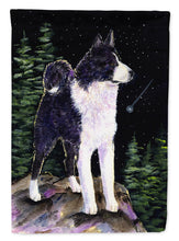 Load image into Gallery viewer, Starry Night Karelian Bear Dog Garden Flag - Outdoor Decorative Yard Flag