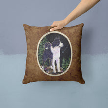 Load image into Gallery viewer, Starry Night Karelian Bear Dog Throw Pillow - 14x14 Decorative Pillow – Art for Your Home &amp; Patio