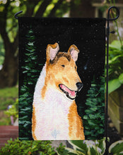 Load image into Gallery viewer, Starry Night Collie Smooth Garden Flag - Outdoor Decorative Yard Flag