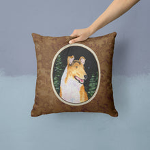 Load image into Gallery viewer, Starry Night Collie Smooth Throw Pillow - 14x14 Decorative Pillow – Art for Your Home &amp; Patio SS8484PW1414