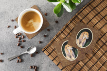Load image into Gallery viewer, Starry Night Saluki Coasters - Set of 4 Lightweight Foam, Absorbent Drink Coasters