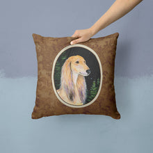 Load image into Gallery viewer, Starry Night Saluki Throw Pillow - 14x14 Decorative Pillow – Art for Your Home &amp; Patio